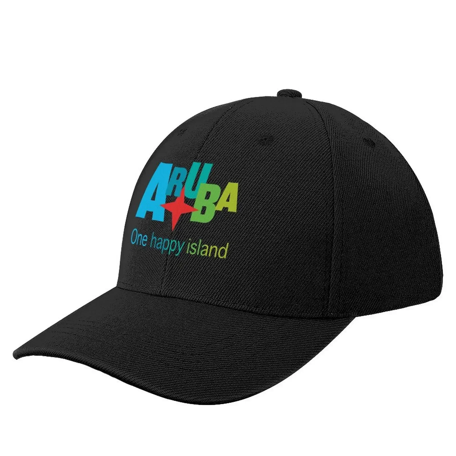 Aruba One Happy Island - all in colors. Baseball Cap fashionable Golf Hat Man Women's Golf Wear Men's