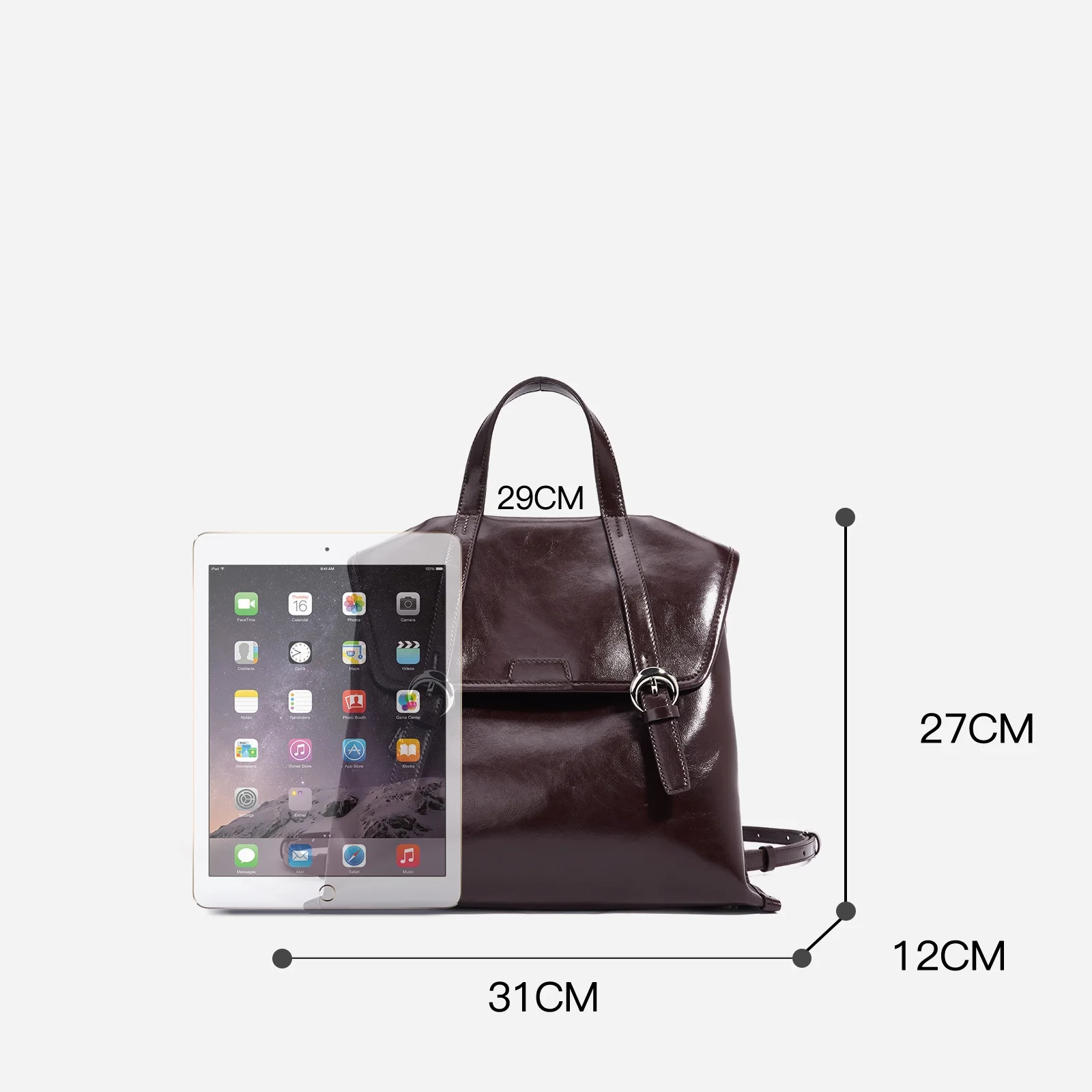 2025 New Trend Designer Genuine Leather Commuter Backpack Women Fashionable Work Handbag Luxury Cowhide Bags Korean Handbags