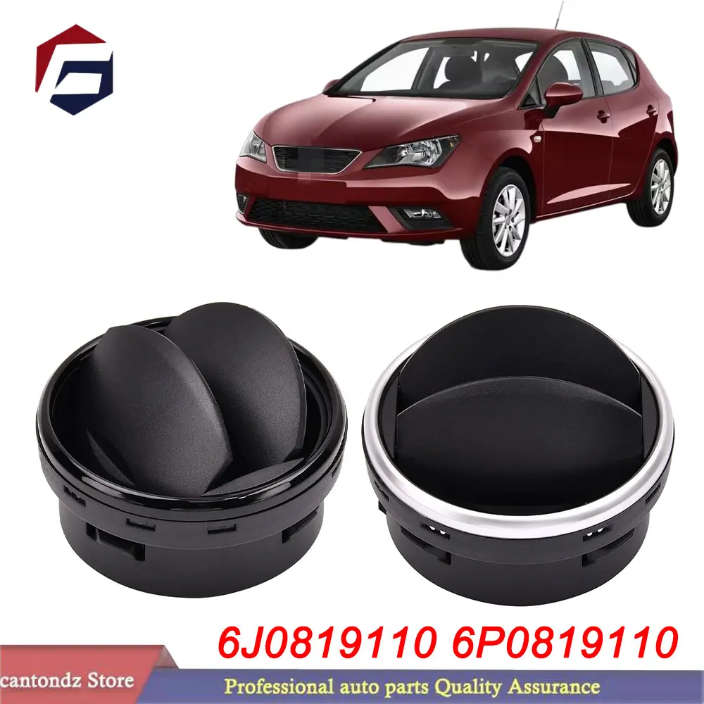 For SEAT Ibiza 6J 6P 2008-2017 6J0819110 6P0819110 Dashboard Air Vent Grille Cover Black Silver Replacement Part