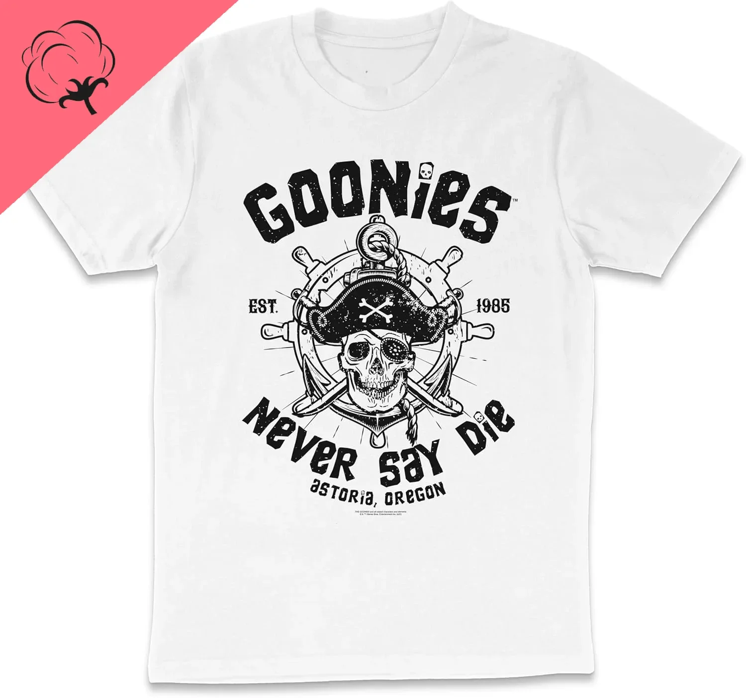 THRILL HOUSE The Goonies Never Say Die Iconic Classic 80s Retro Vintage Adventure Comedy Fashion Personality Cotton T-Shirt