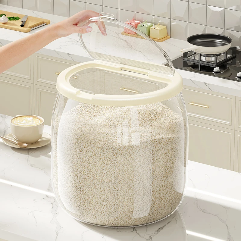 

Контейнер для хранения пищевого риса большой емкости, герметичный диспенсер для сухих товаров, защита от насекомых, для кухни