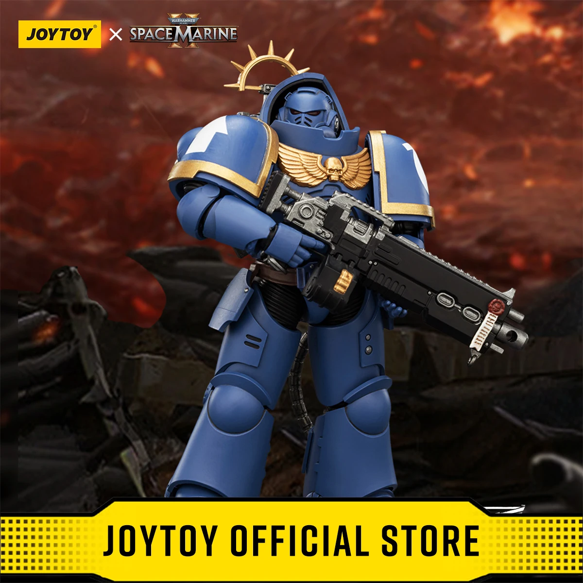 JOYTOY Warhammer 40,000 1/18 Actionfiguren Spiel-Edition Ultramarines Salamanders Black Templars Heavy Intercessor