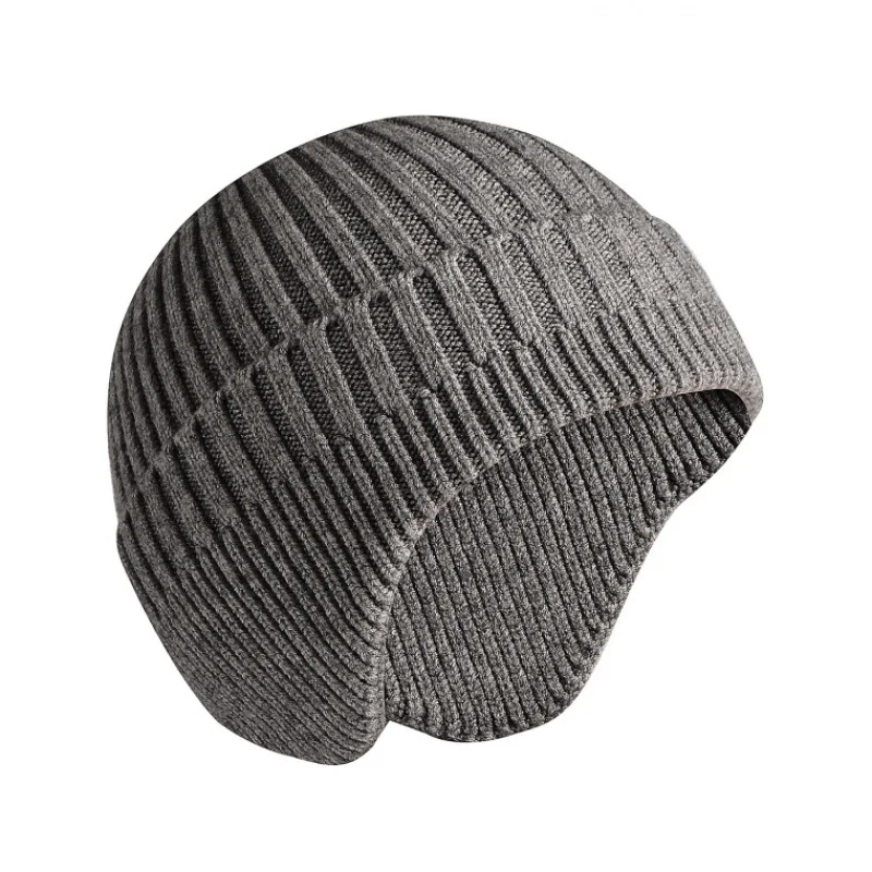 Imitation Rabbit Velvet Men Women Unisex Winter Hat Knitted Woolen Beani Hat Earmuff Ear Protector Warm Thermal Cycling Ski Cap