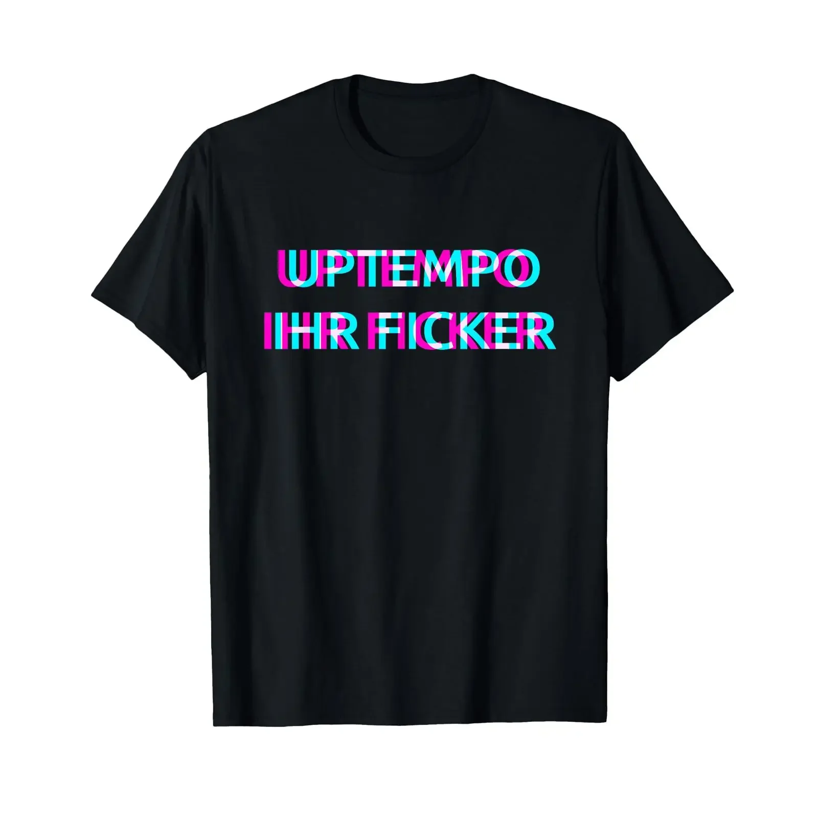 Camiseta Uptempo Ihr Ficker Hardcore Gabber Rave Festival Tekk Hakken, Negra, Vintage, Lavada, Versátil, Unisex, Casual, para Hombre