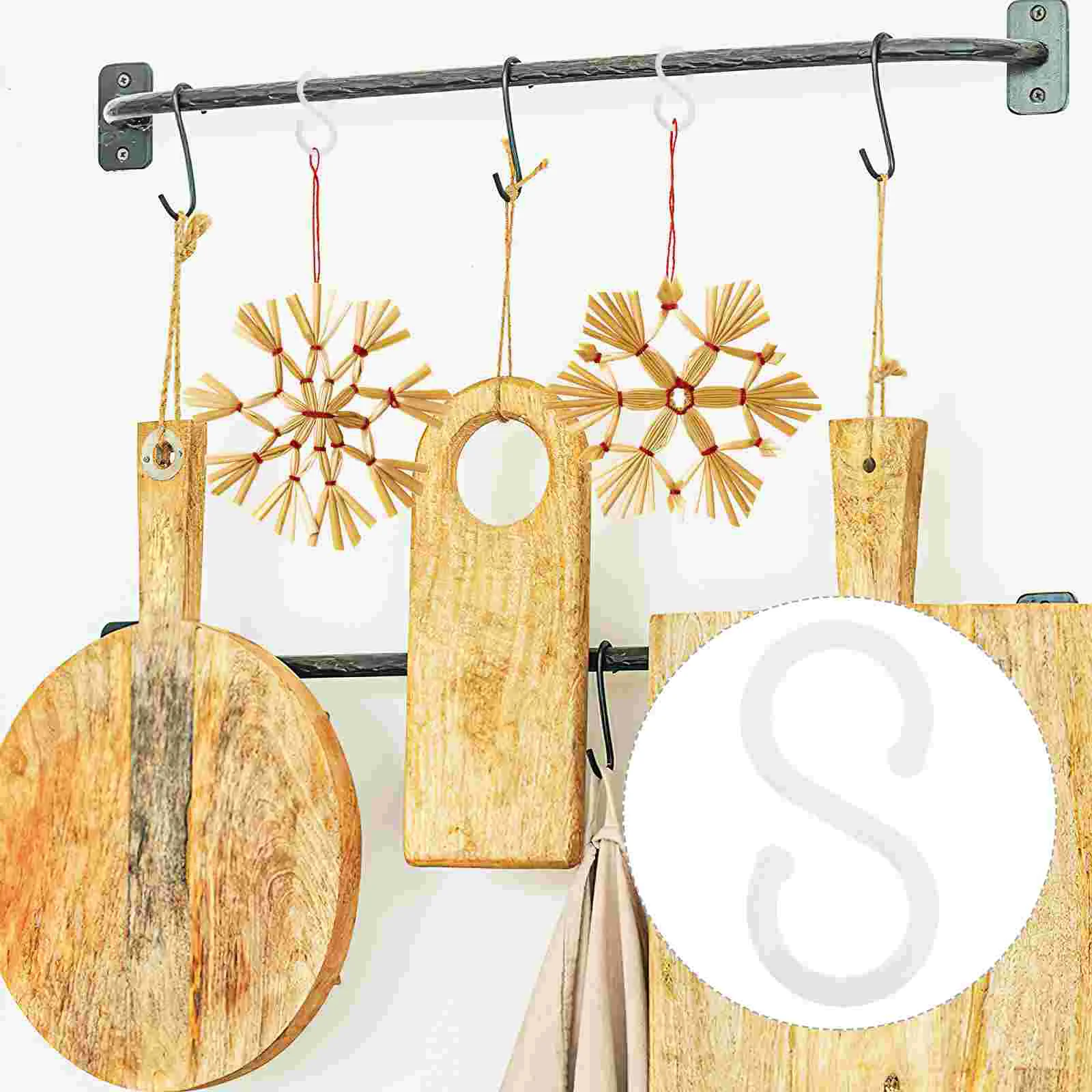 

100 Pcs Towel Hook Pothook Clothing Hangers Medium Kitchen Rack Clothes Hooks Shape Hanging