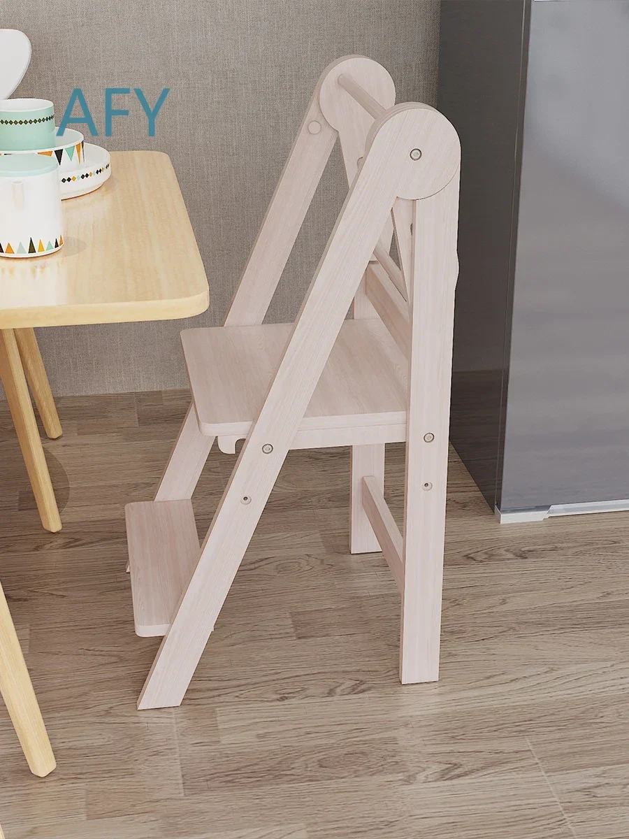 Creativity Montessori Learning Tower for Kids Foldable Baby Hand Washing Foot Stool Childrens Washing Steps Stepping Solid