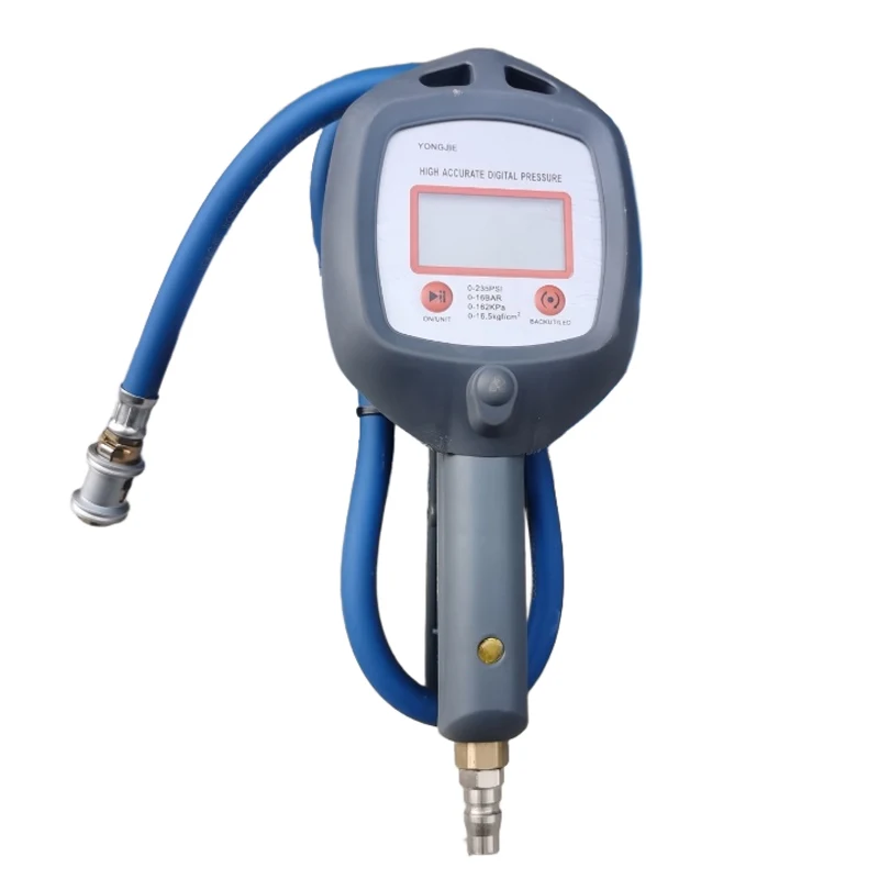 Манометр в шинах с цифровым дисплеем, автоаксессуары, высокоточный мониторинг, надувной пистолет, универсальный автомобильный манометр для шин Манометр в шинах с цифровым дисплеем, автоаксессуары, высокоточный мониторинг, надувной пистолет, универсальный автомобильный манометр для шин