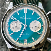 ADDIESDIVE 38mm Top Men Chronograph Watch Hot Sale Luxury BGW9 Luminous Domed Glass 100m Waterproodf VK64 Quartz Watch New 2025
