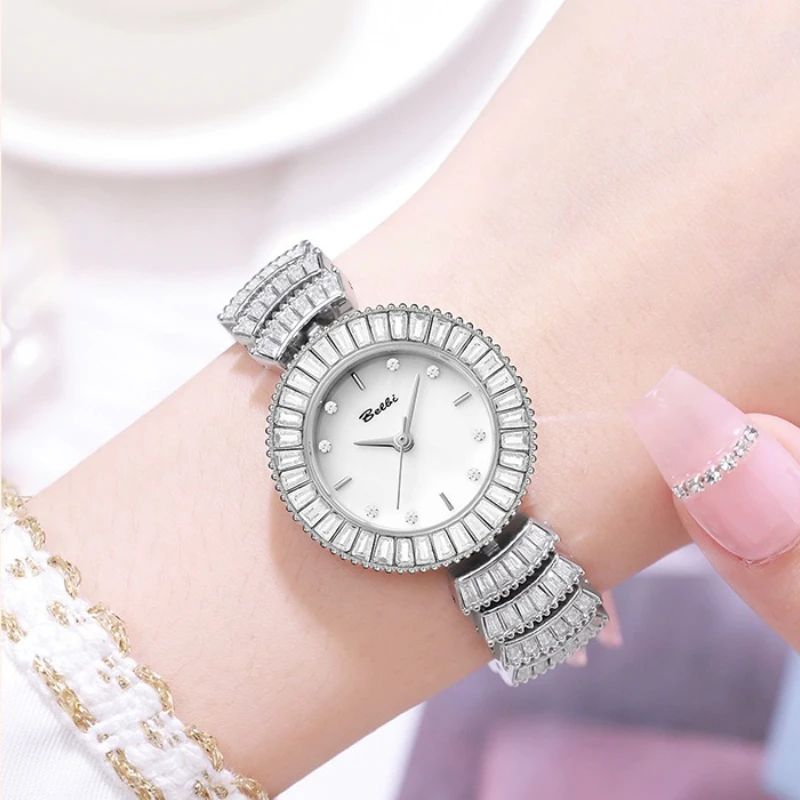 

Retro new elegant women's bracelet diamond watch fashion trend niche girls waterproof luxury quartz watch for girlfriend gift