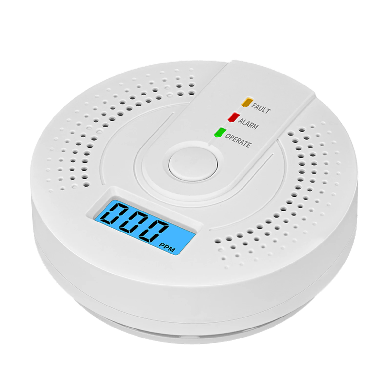 Digital Carbon Monoxide Detector with LED Indicator Battery Powered CO Gas Monitor Alarm Detector Portable CO Detector Home Use