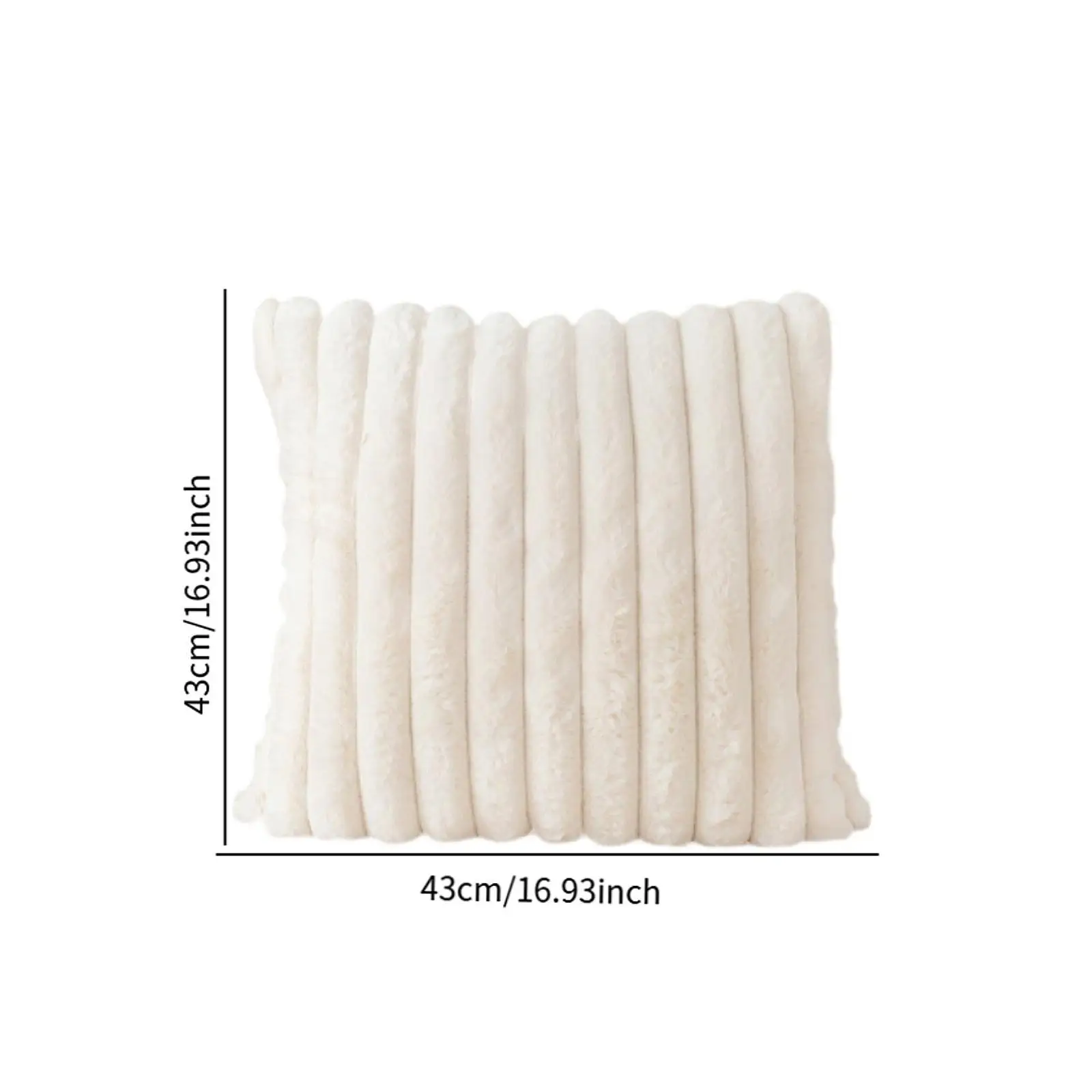 Soft Faux Fur Pillowcase, Decorative Choice for Bedroom And Hotel