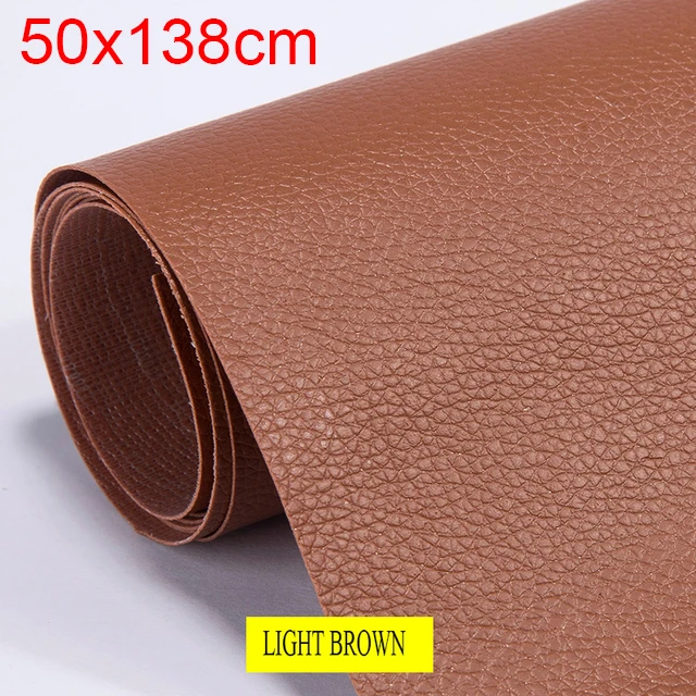Patch Réparation Cuir Autocollant 60x137 Cm Noir – Simili Cuir PU Pour Canapé, Voiture, Sac