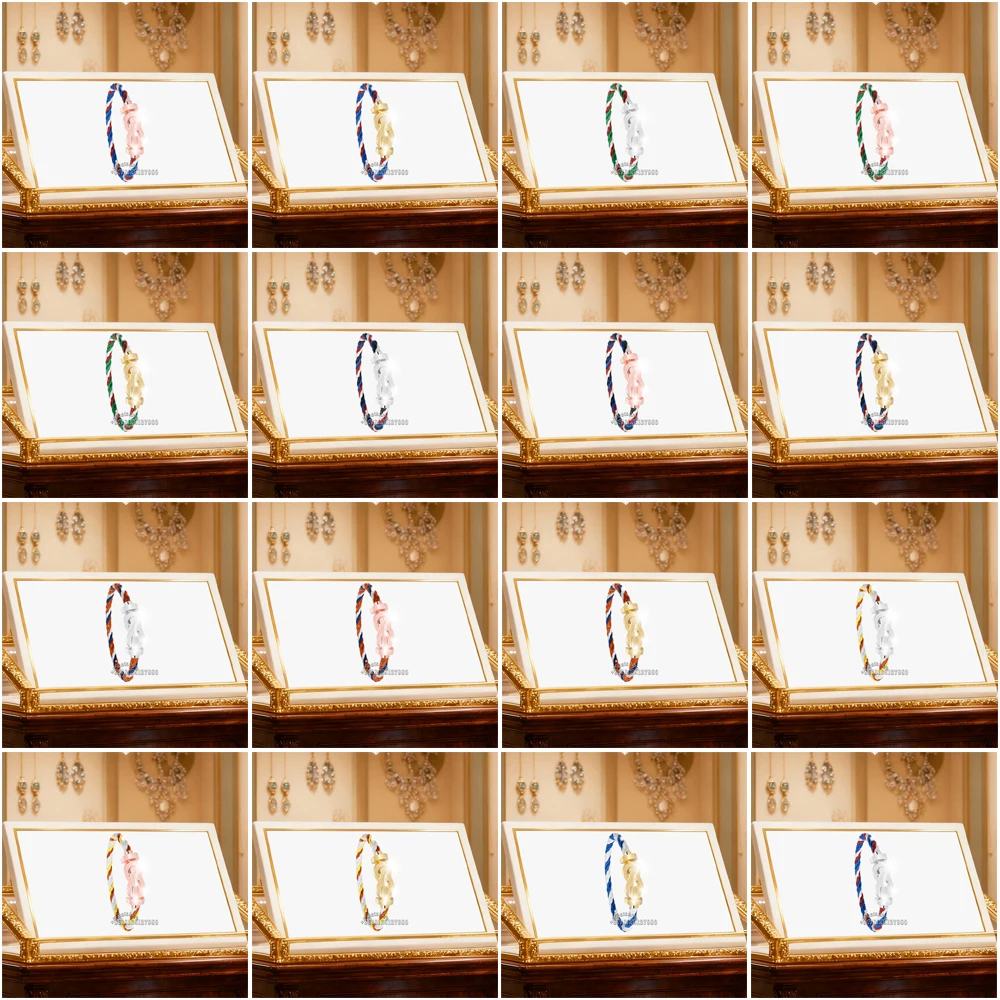 

Gryan 2025 New 925 silver Smooth surface Nylon Large Lnfinite luck Bracelet female Daily Wear Party Gifts Couple Luxury Jewelry