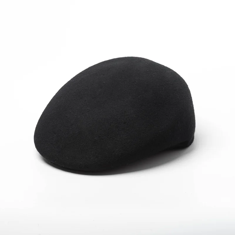 Autumn Winter New Fashion Simple Wool Beret Cap Unisex Casual Wool Felt Cap Cape Hat
