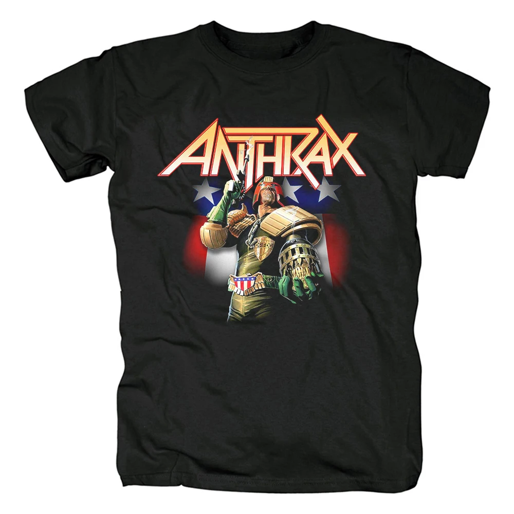 Mens Summer Fashion Brand Anthrax T-shirt Quality Cotton Reggae Music Rasta Vibes Jamaica Outdoor Wear Cotton Tee Shirt