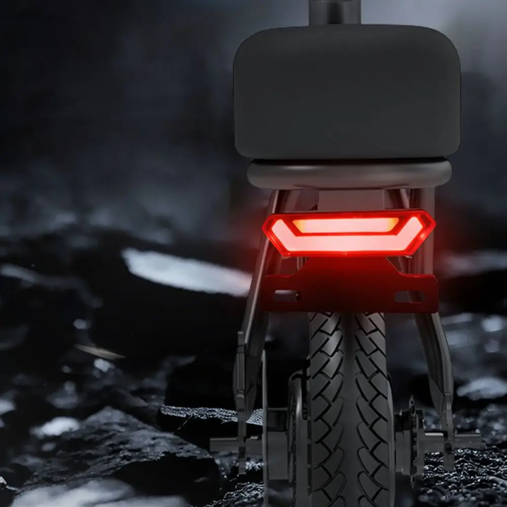Smart Bike Rear Warning Lamp Automatic Brake Sensing Usb C Led Light For Mountain Road Cycling Safety Accessories