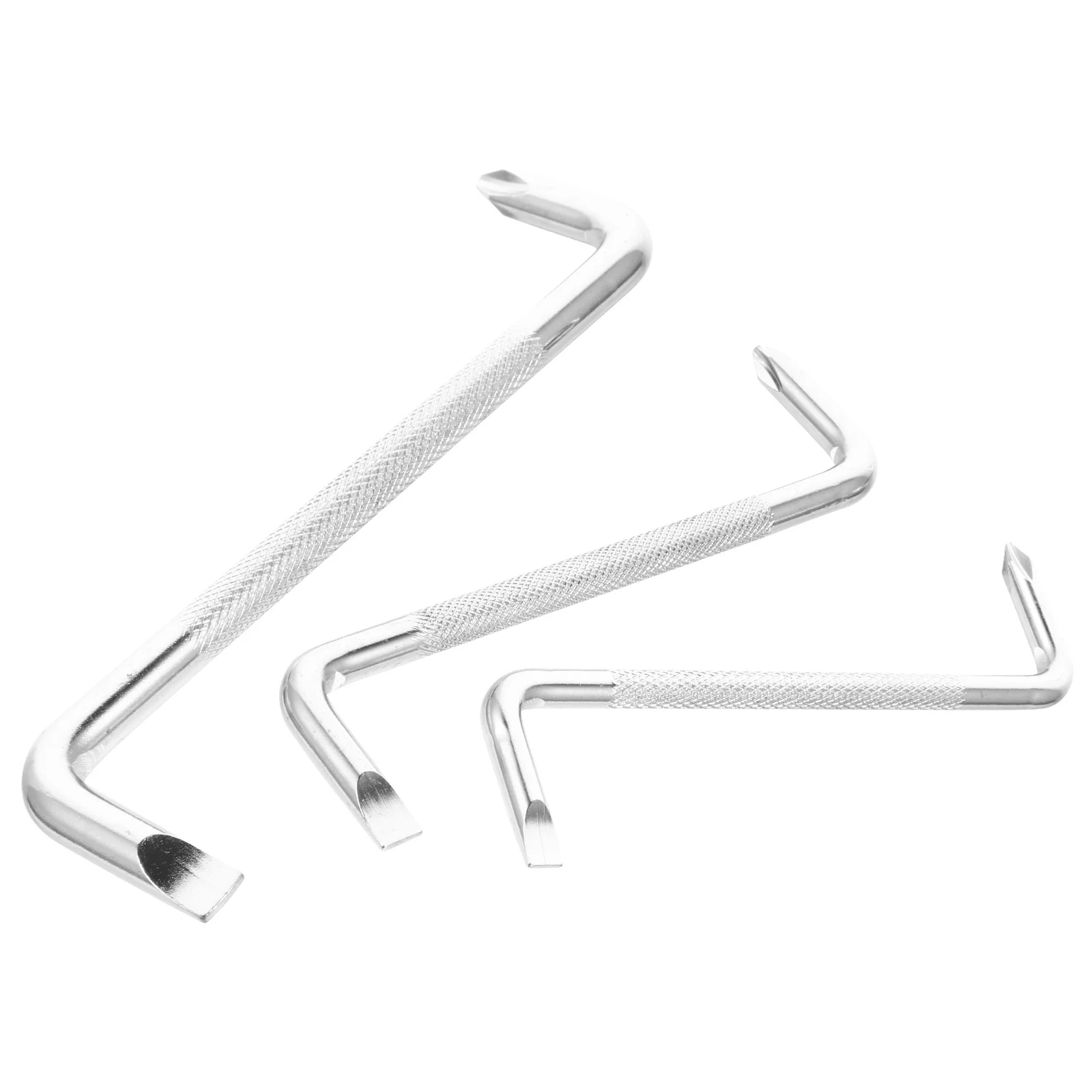 

3 pcs Double Head Offset Screwdriver Set Z Type 90 Degree Slotted Right Angle Tool For Tight Spaces Repair Steel