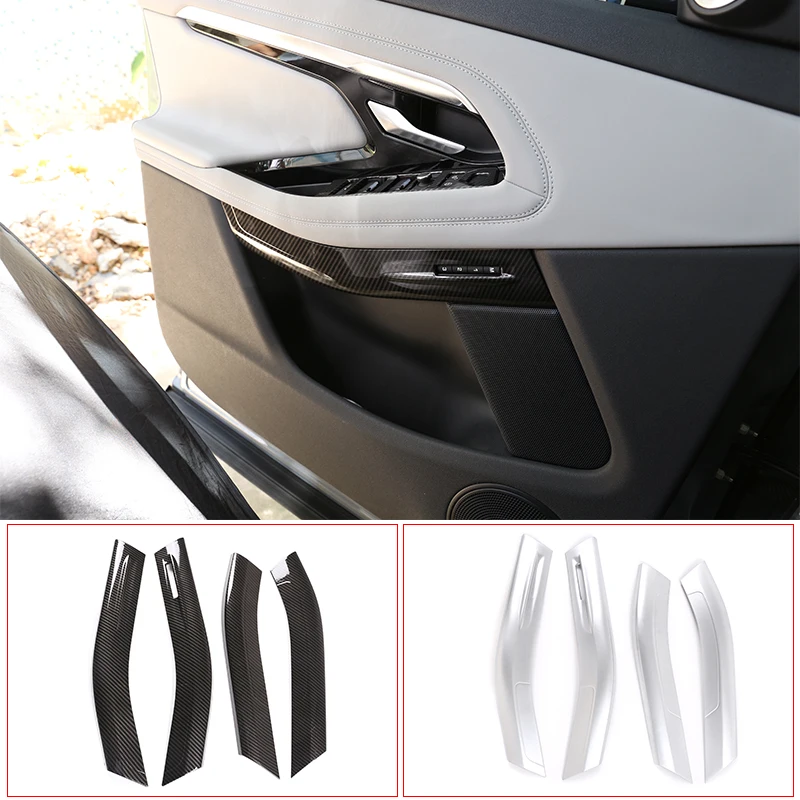 Car Interior ABS Door Decoration Panel Cover Trim For Land Rover Ranger Rover Evoque L551 2019 2020 Car Accessories