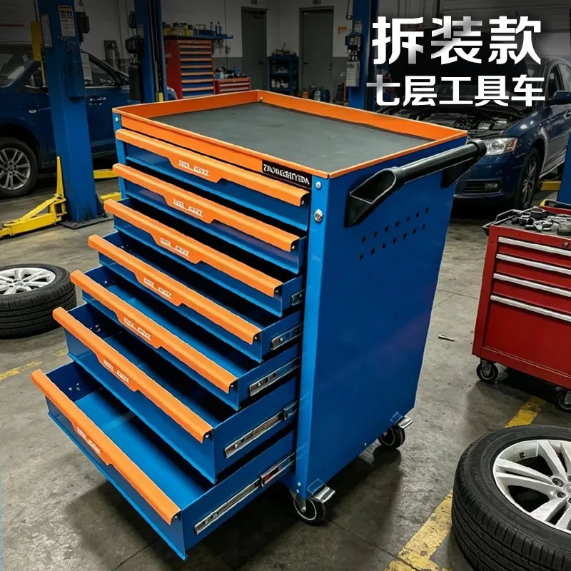 Industrial grade multi-drawer tool cabinet auto repair workshop professional maintenance equipment car with lock mobile heavy st