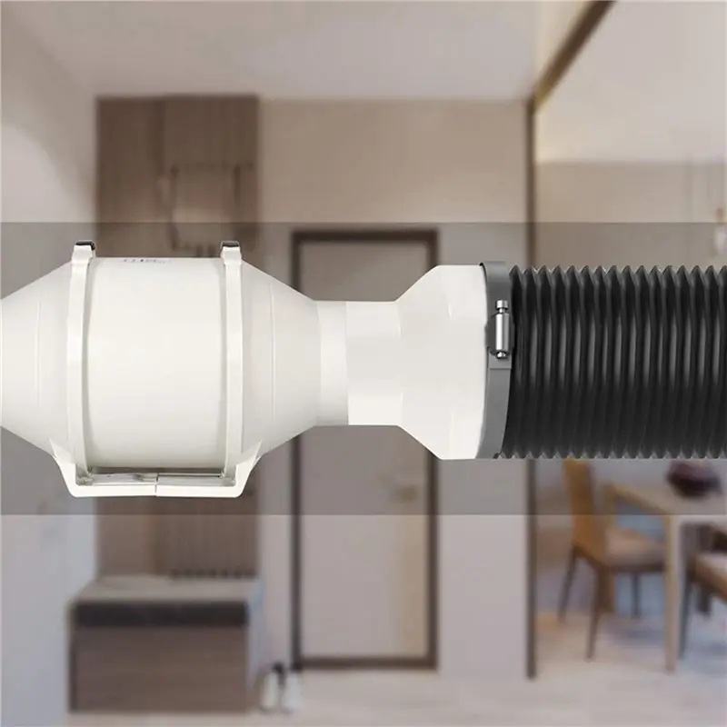 M12K-3X Ventilation Pipe Reducer Adapter Pipe Air Duct Adapter Pipe Connector For Inline Ventilation System(110-100Mm)