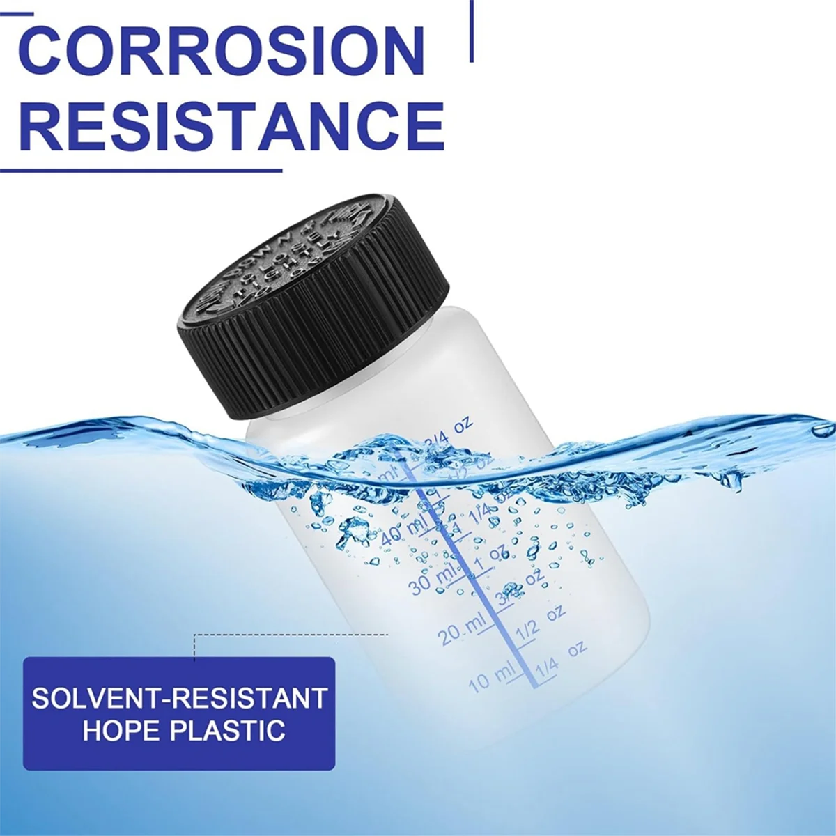 Botellas de pintura para retocar, 60 uds., con pincel aplicador y tapas, plástico de capacidad líquida de 2 Oz y 1 Oz para fijar piedra de pared