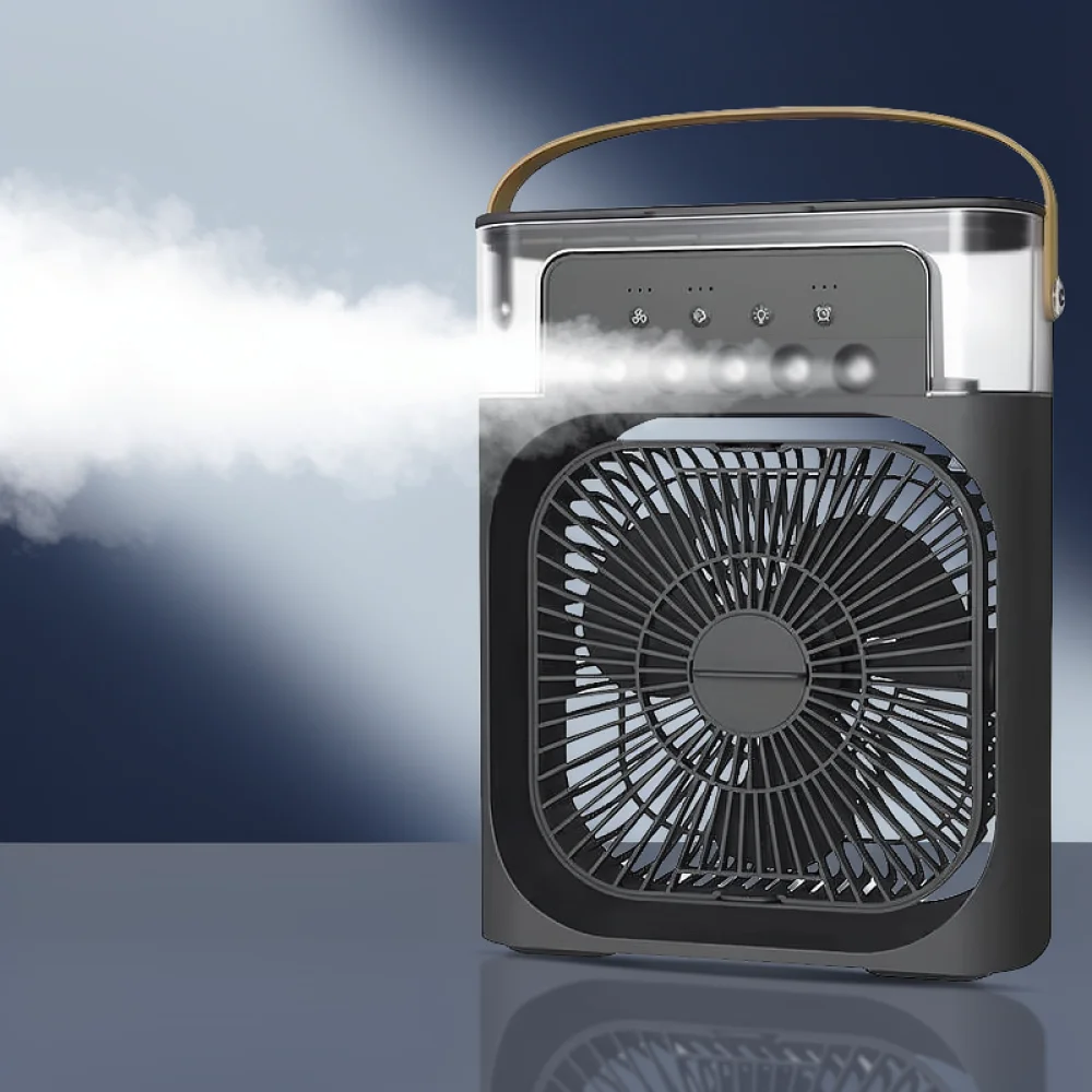 Portable Desktop Mist Cooling Fan 5 Holes Humidifier USB Desk Cooler For Office Home Bedroom Silent Air Conditioner Device