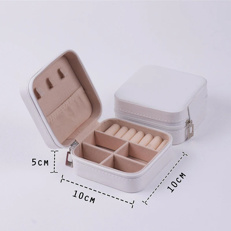 여성용 미니 쥬얼리 보관함, 휴대용 홈 여행 귀걸이, 목걸이 보관 케이스, 반지 정리함, PU 가죽 디스플레이 케이스