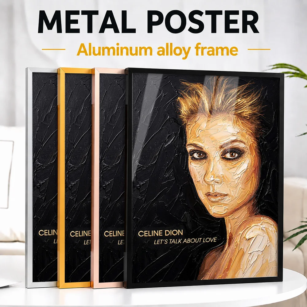 Michael Jackson Thriller Album Cover Framed Aluminum Metal Poster Customized Recording Tribute Wall Art For Room And Fan Gift