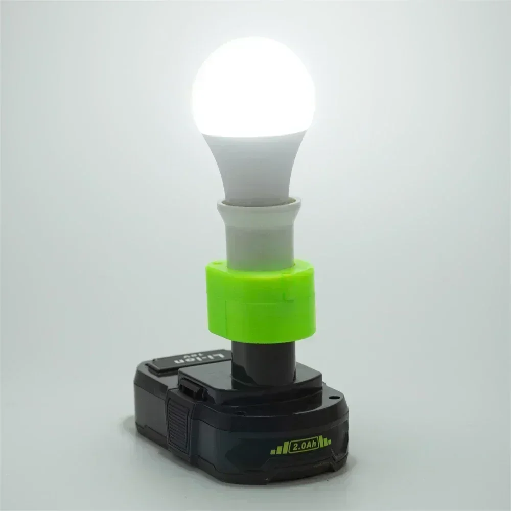 New Cordless Portable E27 Bulb Lamp For Ryobi 18V Li-ion Battery  LED Light Indoor And Outdoor Emergency Work Light