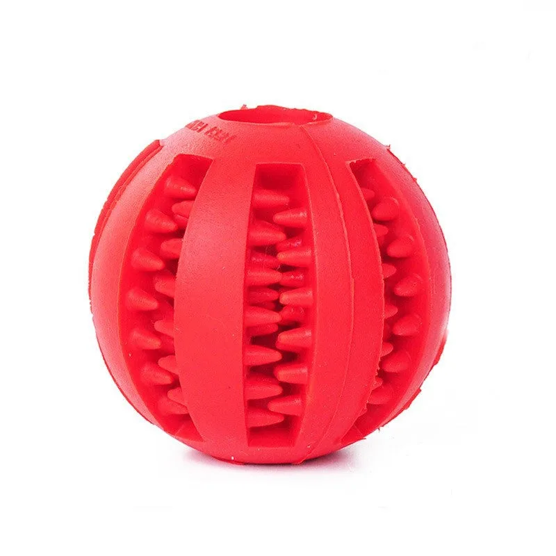 Dog Ball Toys for Small Dogs Interactive Elasticity Puppy Chew Toy Tooth Cleaning Rubber Food Ball Toy Pet Stuff Accessories