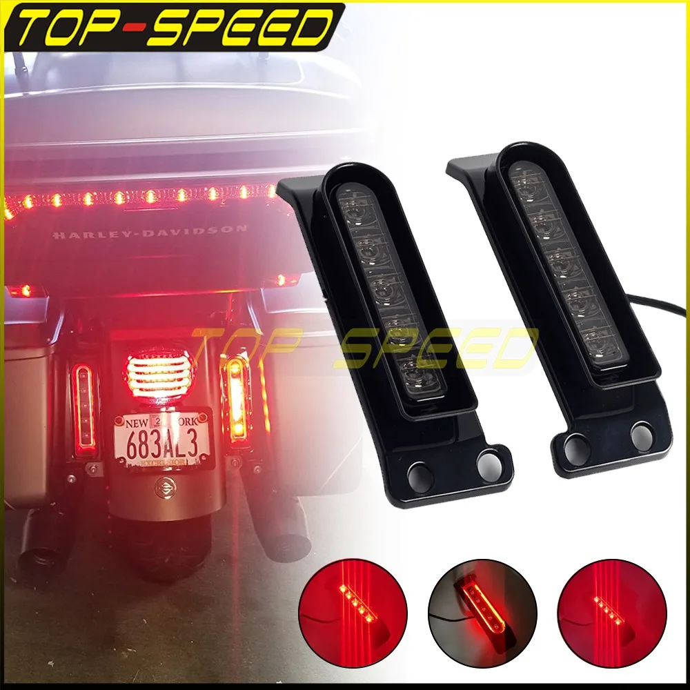 LED Inserts Saddlebag Lights 67800589A For Harley Touring Electra Glide Low Ultra Classic 2014-2022 Eagle Filler Taillights Lamp