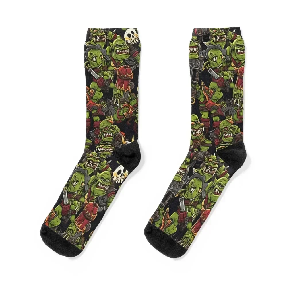 

Da Boyz Orkz - Dakka Socks Мужские носки Crossfit аниме люкс Женские мужские носки