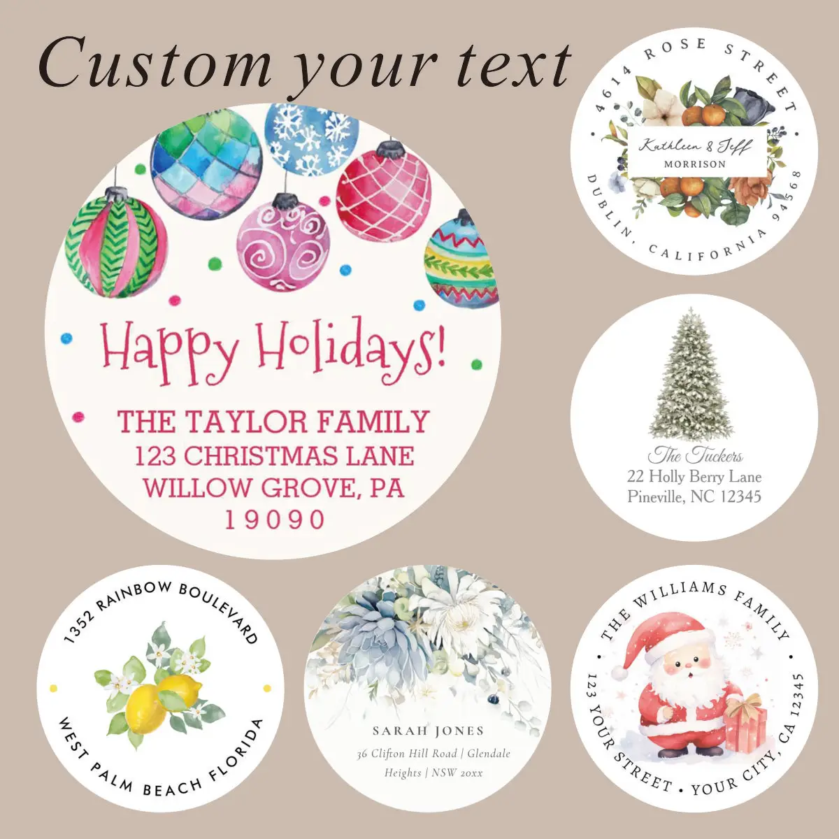 

Personalized Stickers Custom Design Service-Upload Your Picture/Logo for Event Decor,Durable Adhesive Labels for Gifts & Parties