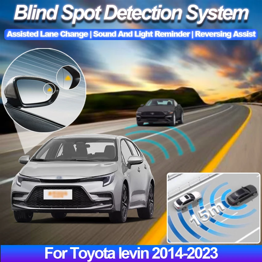 Radar Detector For Car BSD BSM BSA Blind Spot Detection System Lane Change Assist Parking Sensor For Toyota levin 2014-2025