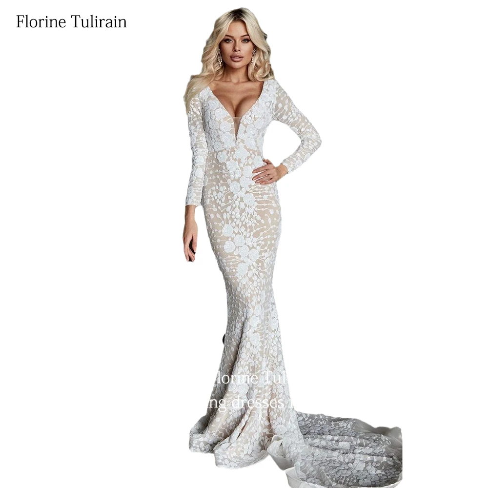 Su misura Vestido De Noiva con scollo a v Sexy e Backless elegante impero sirena corte treno abiti da sposa rossi per le spose 2023