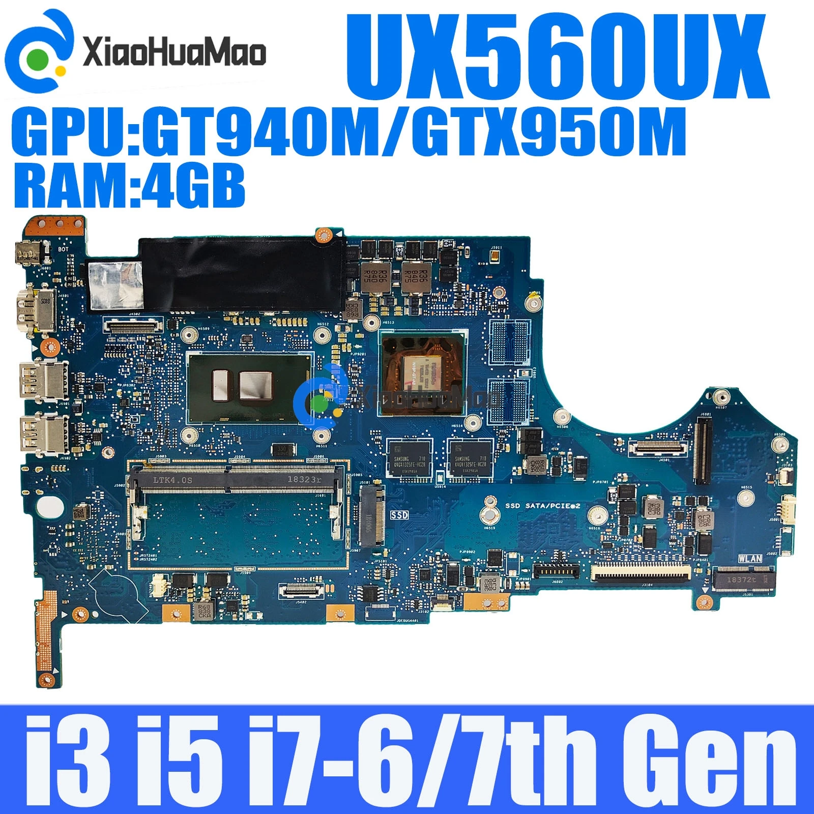 

UX560UX с процессором i3/i5/i7 8G-RAM GT940M/GTX950M для Asus Q524UQ Q524UQK UX560UQ UX560UQK Q534UX Q534UXK UX560UX