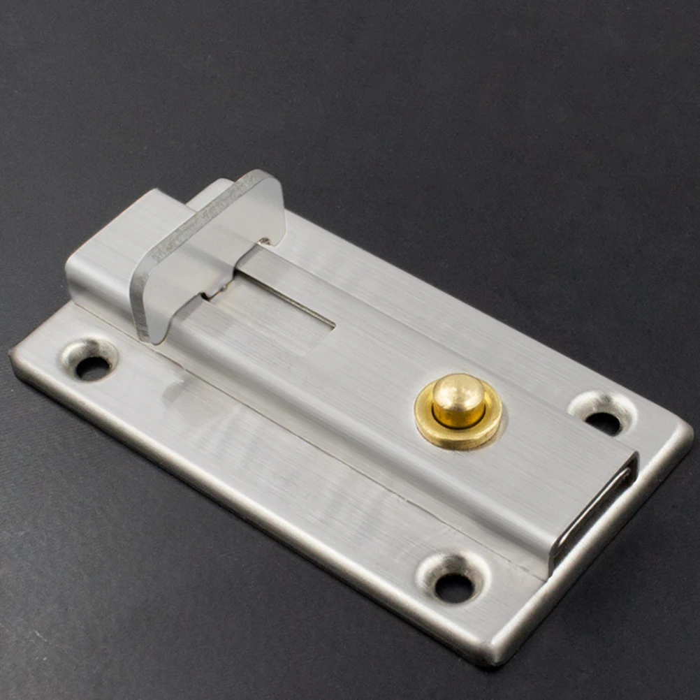 

Spring Latch 2 Sets Sliding Bathroom Lock Inner Brass Security Bolt Interior Door Lock Door LockLatch Portable Doors