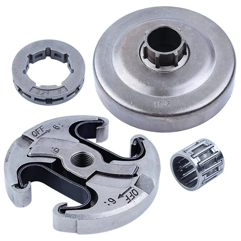 325 Inch-7T Clutch Drum Sprocket Rim Needle Bearing Set 350 346XP 350 351 353 445 450 E Chainsaw