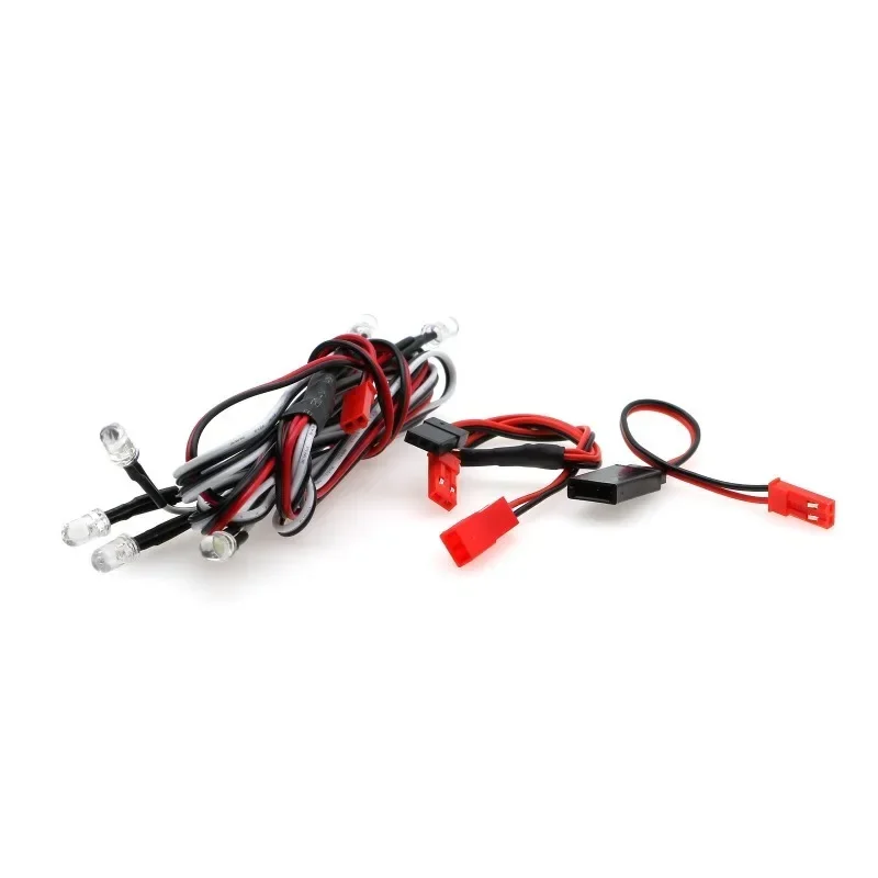 Luz LED con Cable de conversión para 1/10 1/8 Axial SCX10 Trxs TRX4 D90 HSP HPI accesorios piezas de mejora Rc Crawler Car Truck