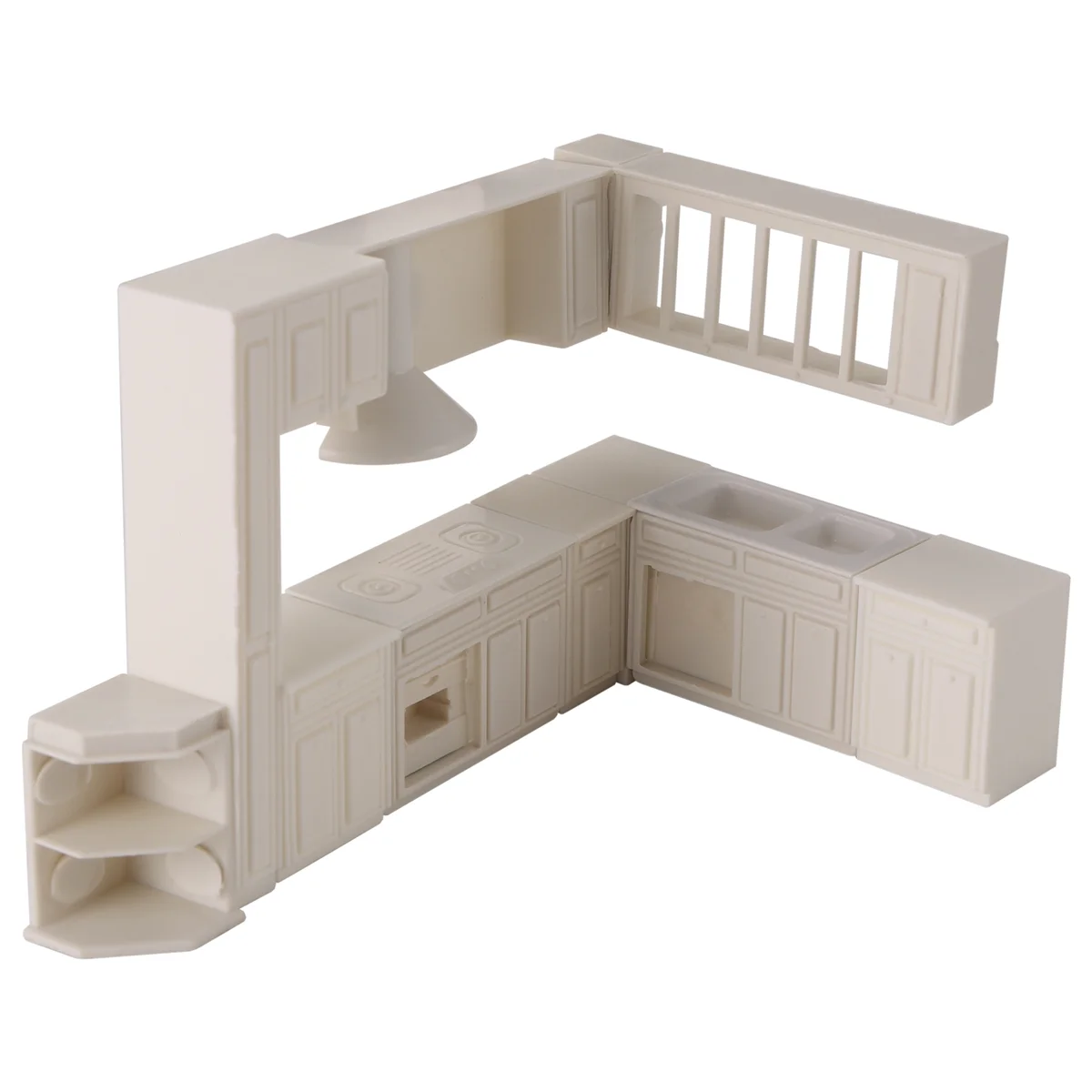 Practical Doll house Miniature toy house cabinet kitchen furniture molds home decor kit