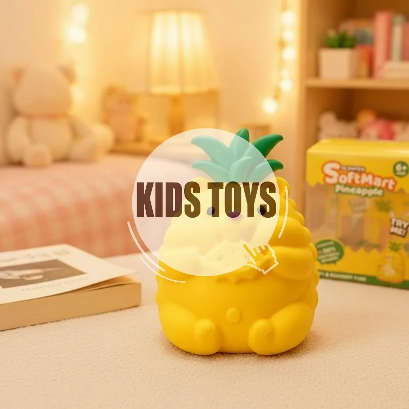Cute Pineapple Bear Stress Relief  Toy Slow Rising Soft Fidget Toy for Home School Relax Use