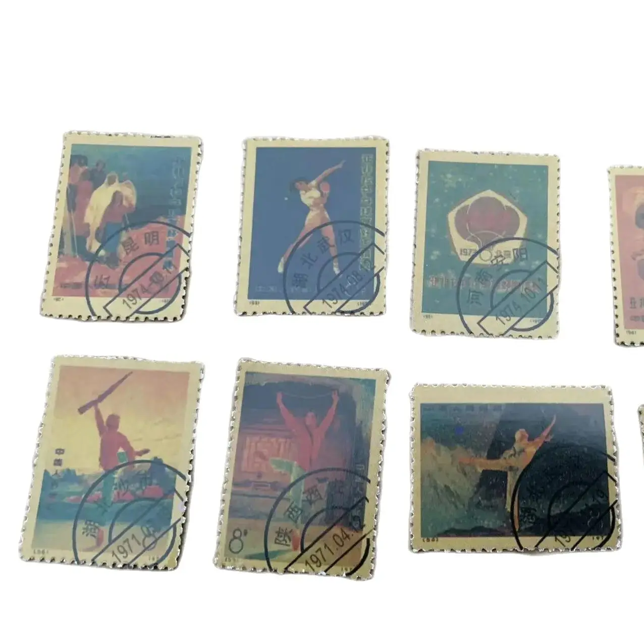 Chinese Cultural Revolution stamps,The magnificent rivers and mountains of China,8 pieces/pack, best collection