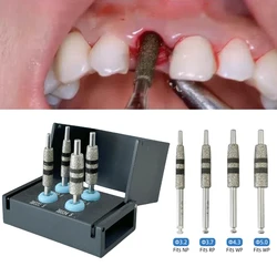 Dental Implant Guided Neck Correction Drills FG7604 Diamond Grinding Jawbone