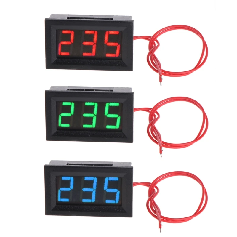 2 สายดิจิตอลโวลต์มิเตอร์ 30 V-500 เครื่องวัดแรงดันไฟฟ้าเครื่องทดสอบ Drop Shipping