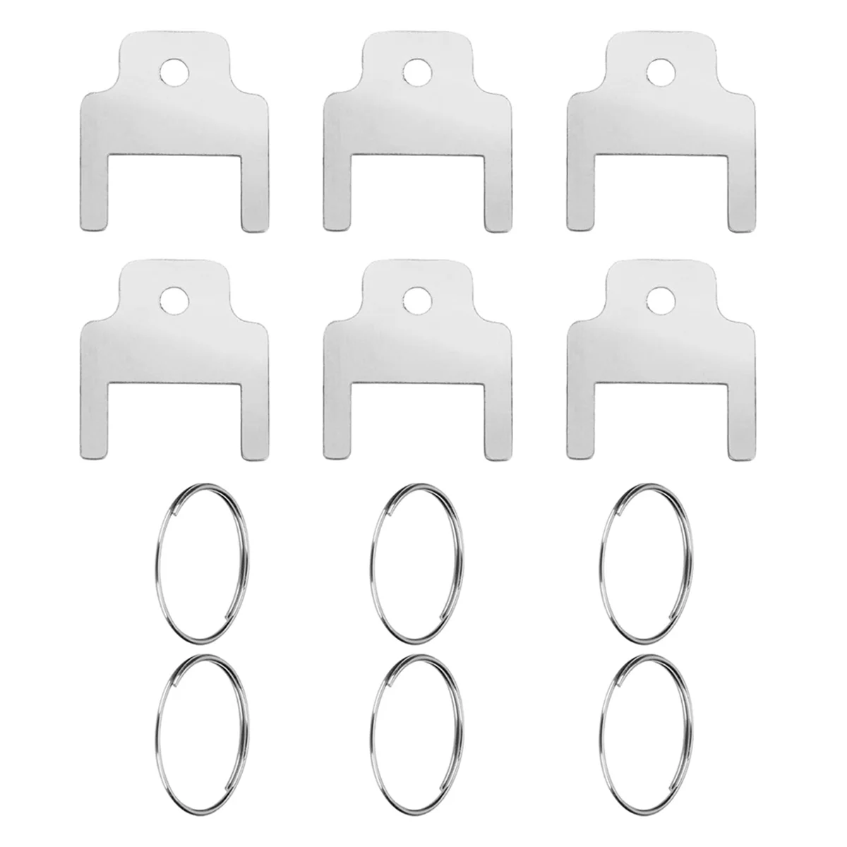 A20I 6pcs 770301 Paper Towel Dispenser Keys,Toilet Paper Dispenser with 6 Key Rings Paper Towel Holder Key Tissue Box Key