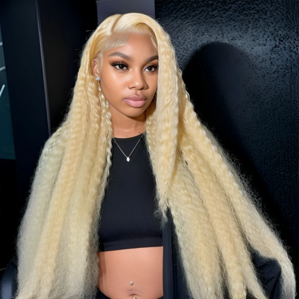 

30 Inch Blonde Deep Wave Human Hair 13x6 Hd Lace Frontal Wigs 613 Curly Lace Front Wig Colored 100% Brazilian For Women Choice
