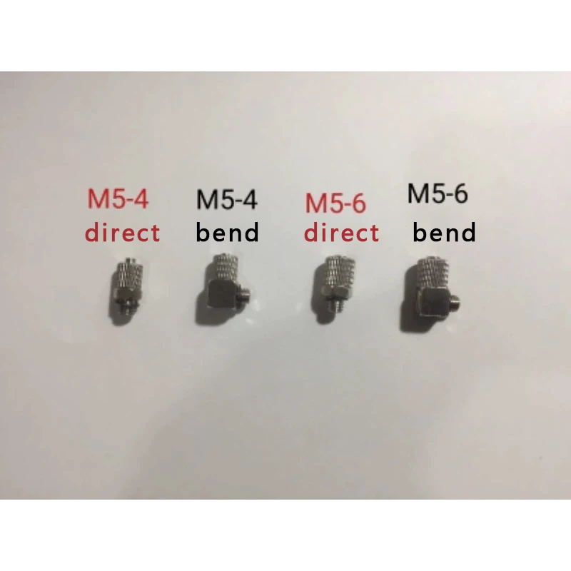 M5 micro reversing valve cylinder oil nozzle micro quick connect hydraulic model oil nozzle micro iron joint