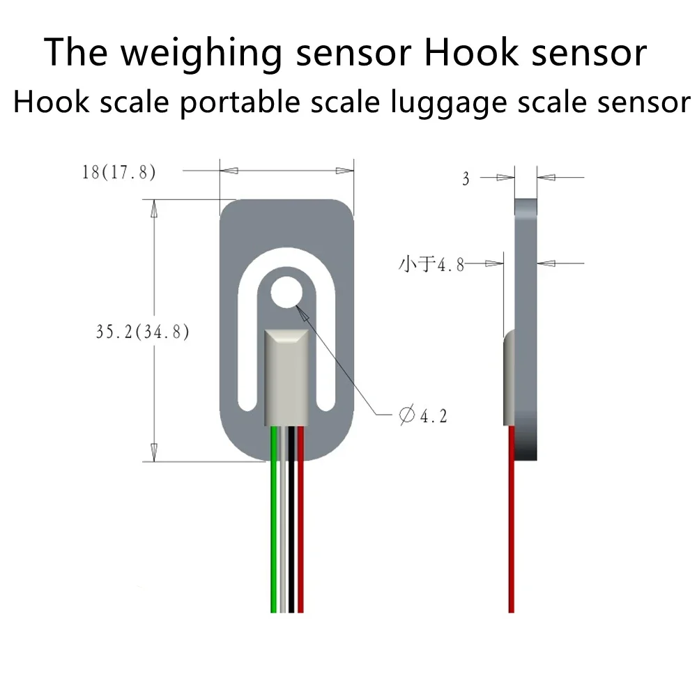 10pcs/lot /Portable gourd hoist scale 50kg household express portable scale sensor 50kg load cell