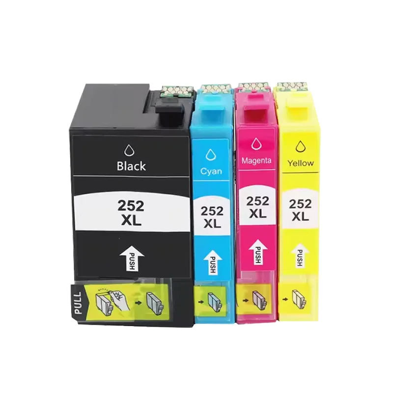 T252 252XL Compatible Ink Cartridge For Epson Expession Home WorkForceWF-3620 3640 7110 7210 7610 7620 7710 7720 Printer Inks