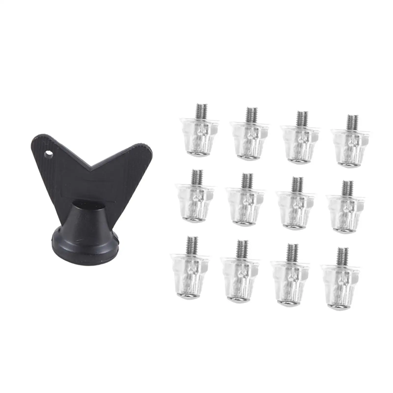 

Firm Ground Soccer Studs Screw in Football Boot Spikes M5 Threaded Grip for Professional Sports Shoes